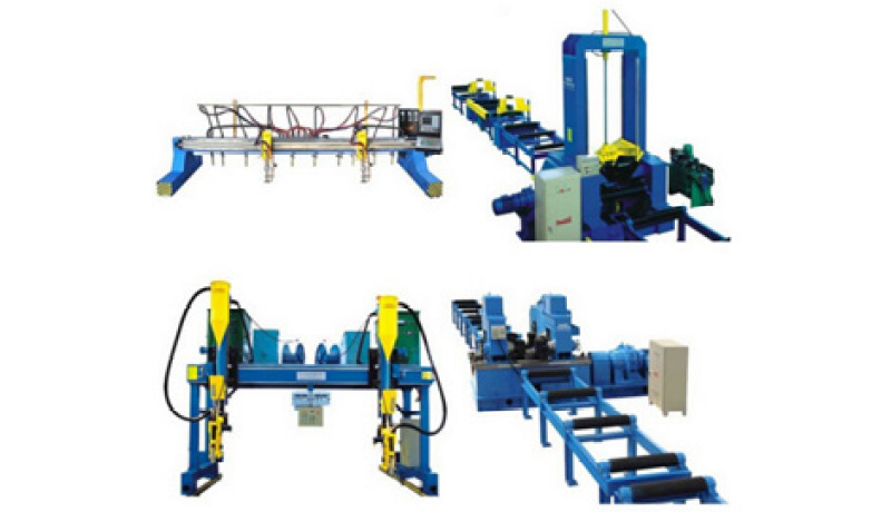 What is H beam welding line? What machines does this production line contain?